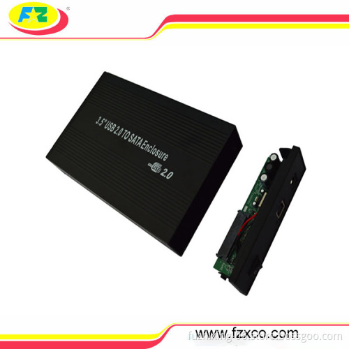 USB 2.0 aluminum external hard drive hdd case enclosure 3.5 inch sata